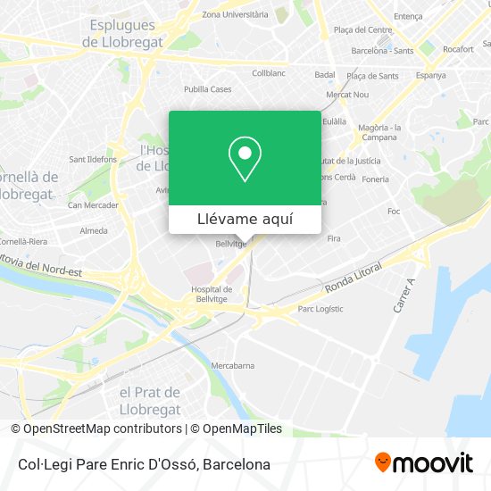 Mapa Col·Legi Pare Enric D'Ossó