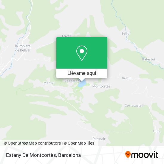 Mapa Estany De Montcortès