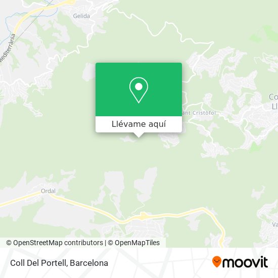 Mapa Coll Del Portell