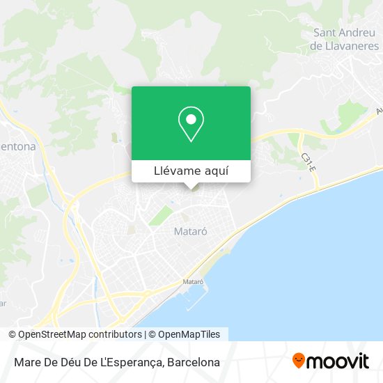 Mapa Mare De Déu De L'Esperança