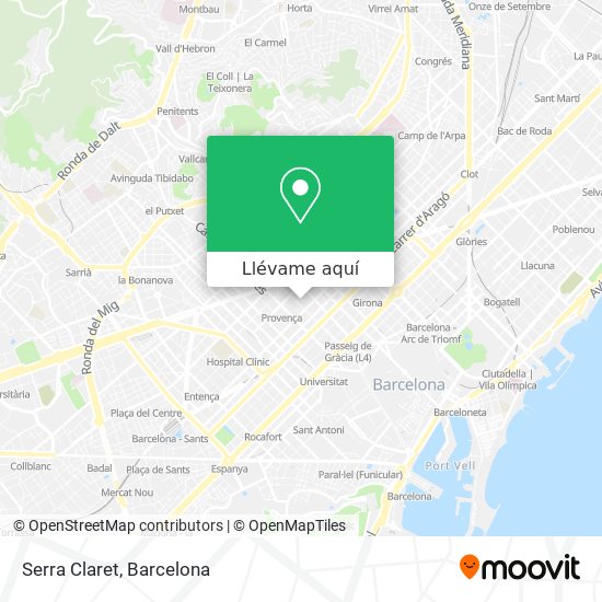 Mapa Serra Claret