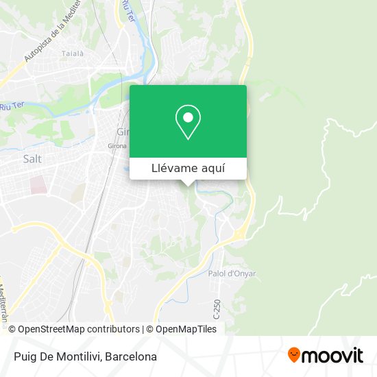 Mapa Puig De Montilivi