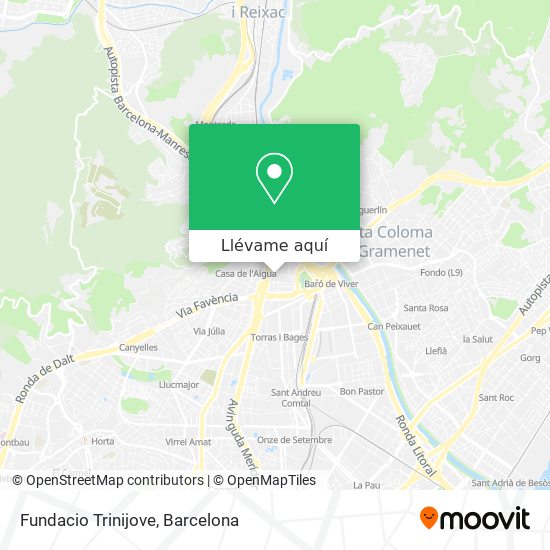 Mapa Fundacio Trinijove