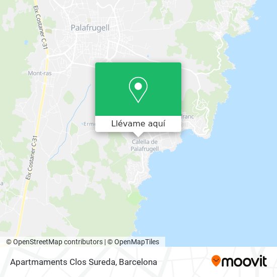 Mapa Apartmaments Clos Sureda