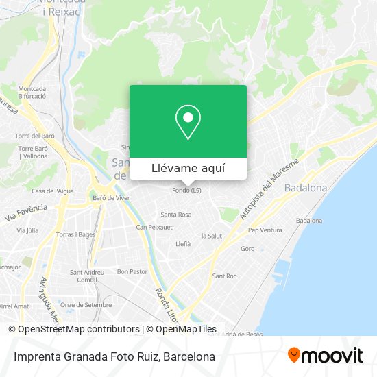 Mapa Imprenta Granada Foto Ruiz