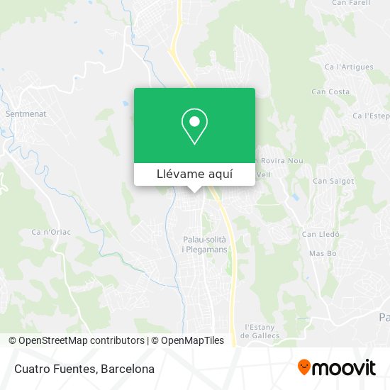 Mapa Cuatro Fuentes