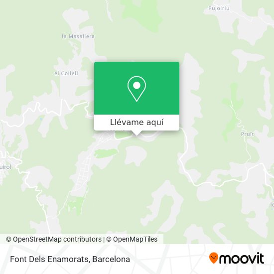 Mapa Font Dels Enamorats