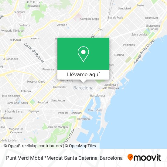 Mapa Punt Verd Mòbil *Mercat Santa Caterina