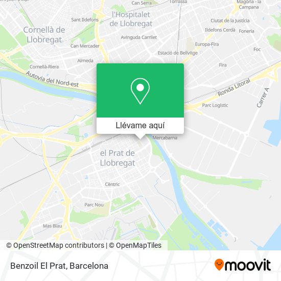 Mapa Benzoil El Prat