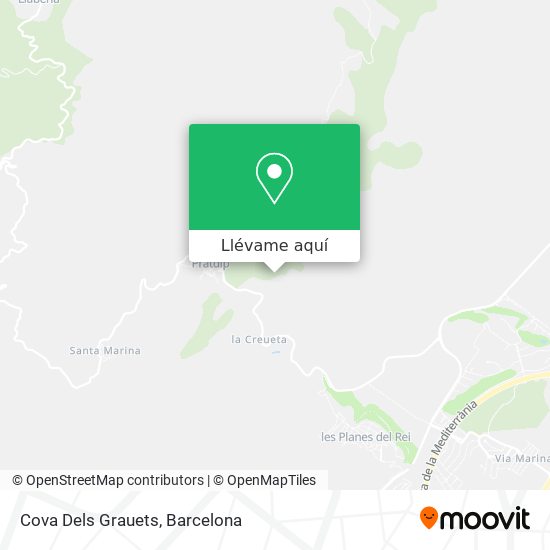 Mapa Cova Dels Grauets