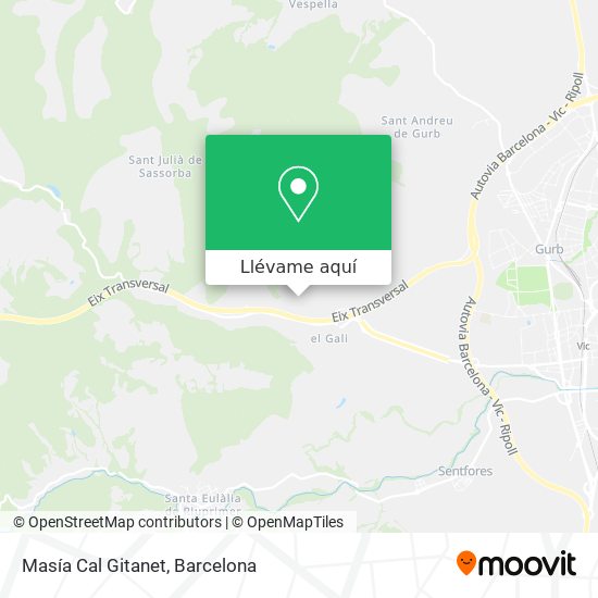 Mapa Masía Cal Gitanet