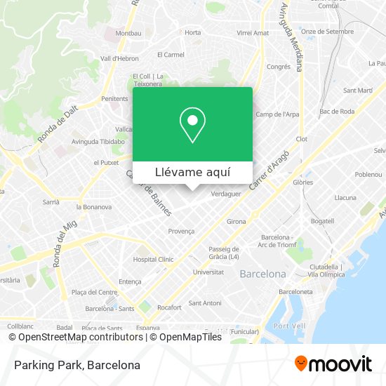 Mapa Parking Park