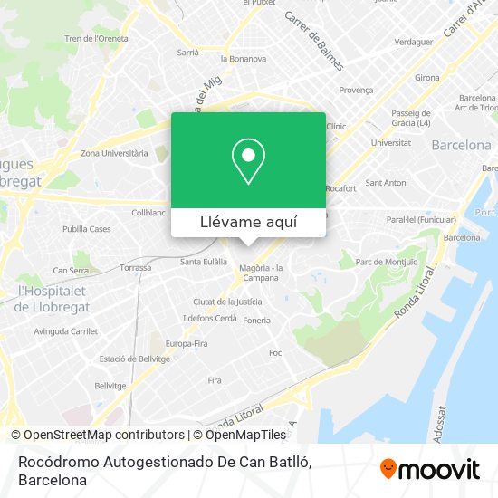 Mapa Rocódromo Autogestionado De Can Batlló
