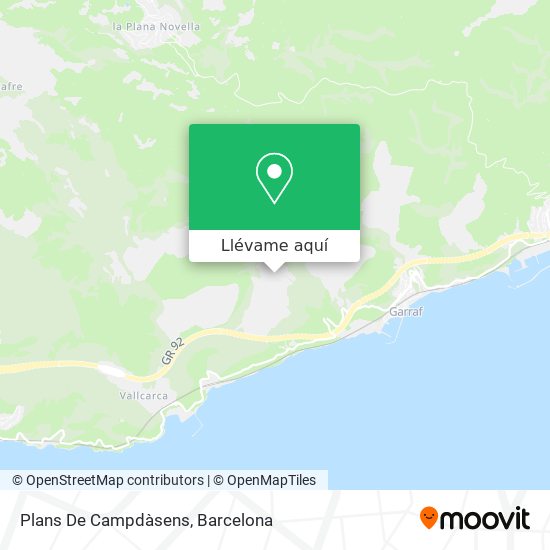 Mapa Plans De Campdàsens