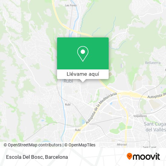 Mapa Escola Del Bosc