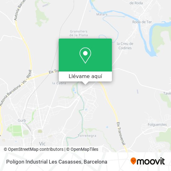 Mapa Polígon Industrial Les Casasses