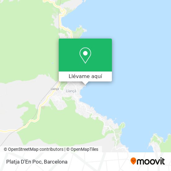Mapa Platja D'En Poc