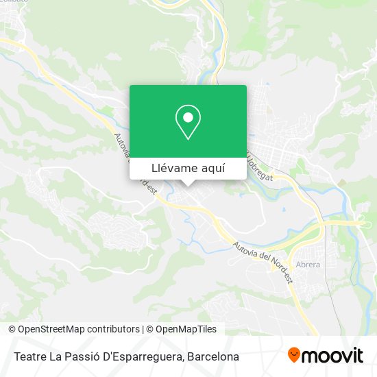 Mapa Teatre La Passió D'Esparreguera