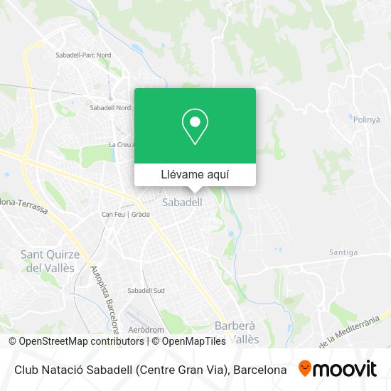 Mapa Club Natació Sabadell (Centre Gran Via)