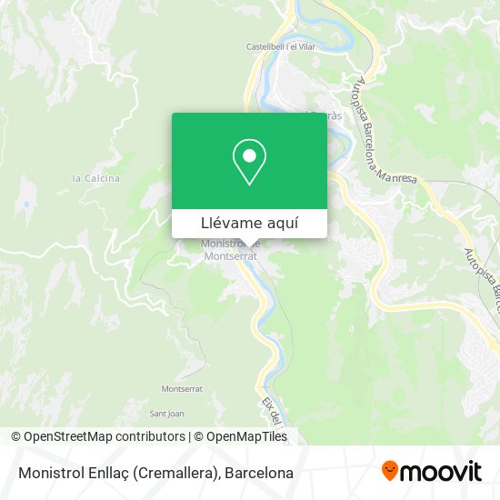 Mapa Monistrol Enllaç (Cremallera)