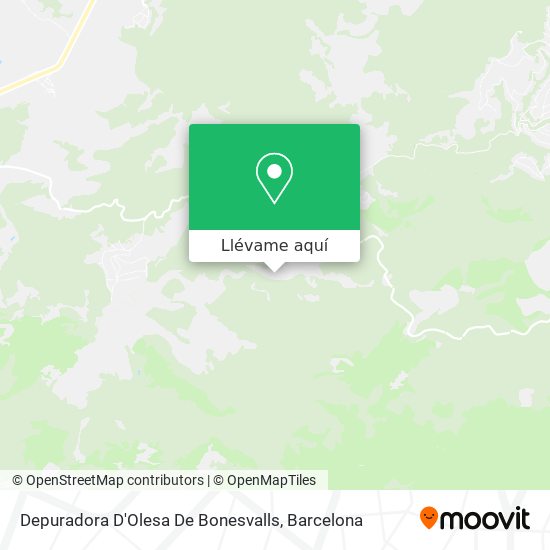 Mapa Depuradora D'Olesa De Bonesvalls