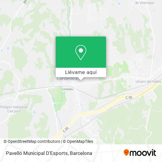 Mapa Pavelló Municipal D'Esports