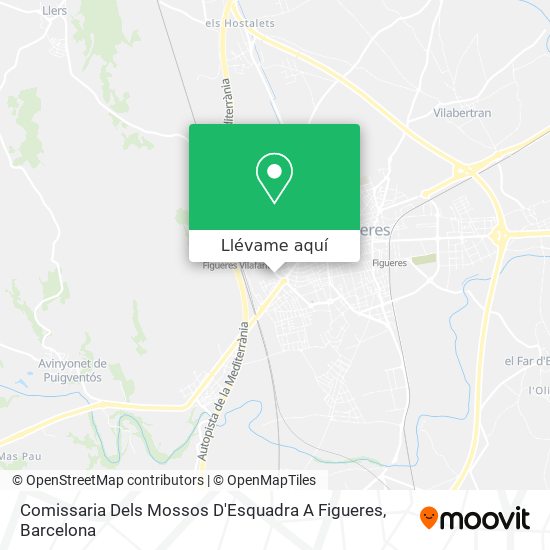 Mapa Comissaria Dels Mossos D'Esquadra A Figueres