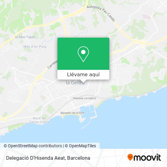 Mapa Delegació D'Hisenda Aeat