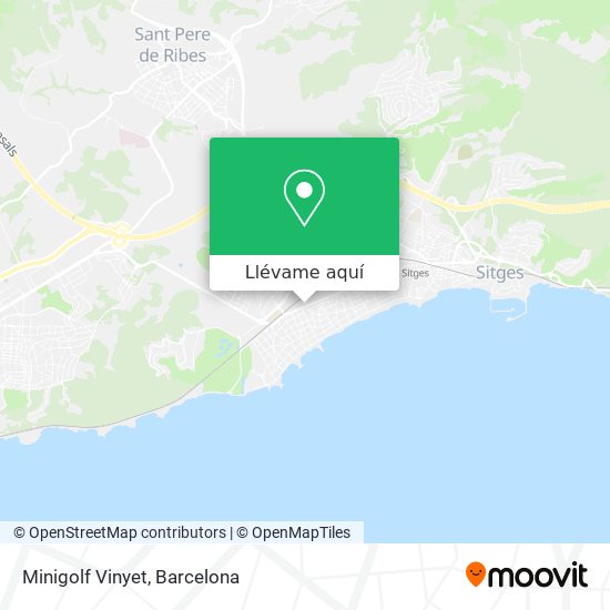 Mapa Minigolf Vinyet