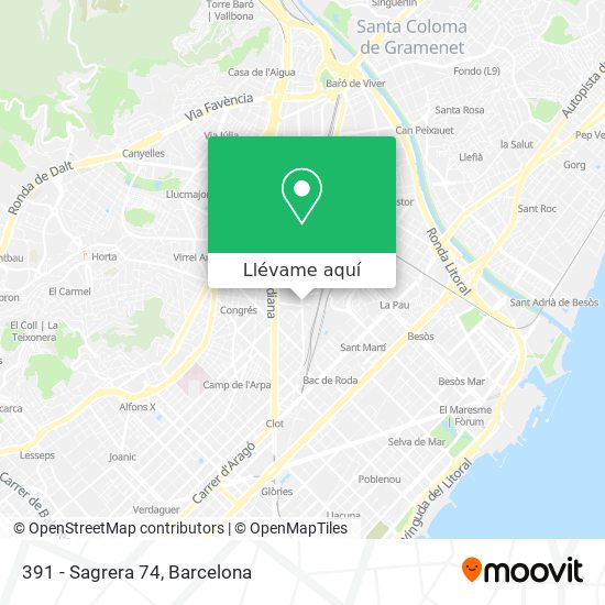 Mapa 391 - Sagrera 74