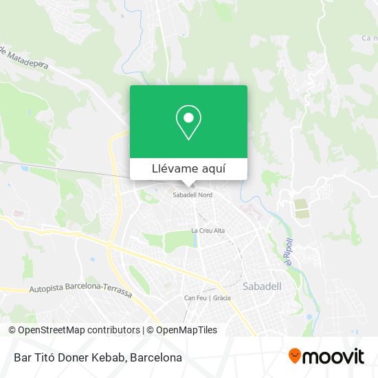 Mapa Bar Titó Doner Kebab