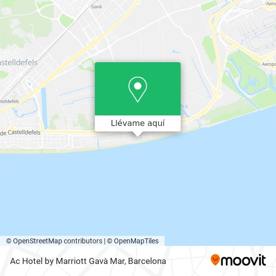 Mapa Ac Hotel by Marriott Gavà Mar