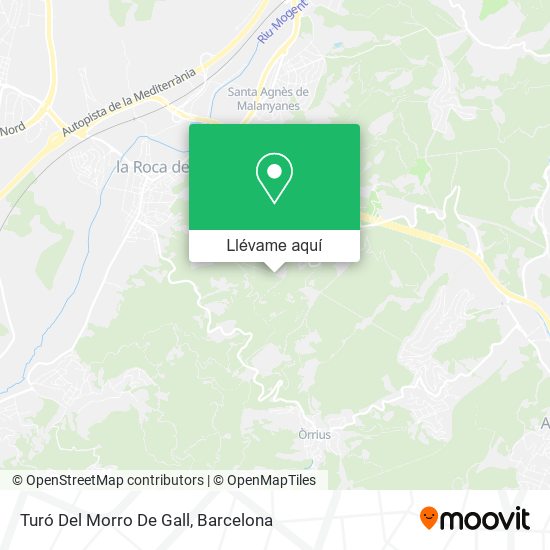 Mapa Turó Del Morro De Gall