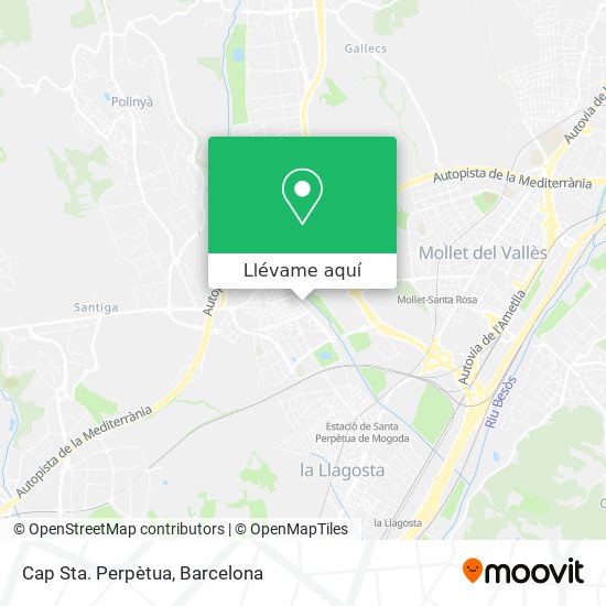 Mapa Cap Sta. Perpètua