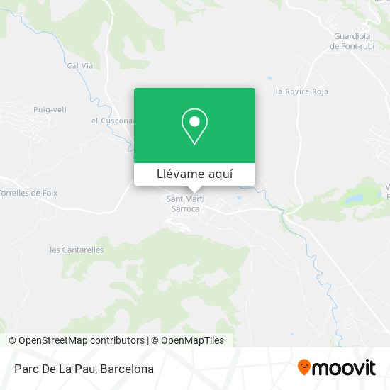 Mapa Parc De La Pau