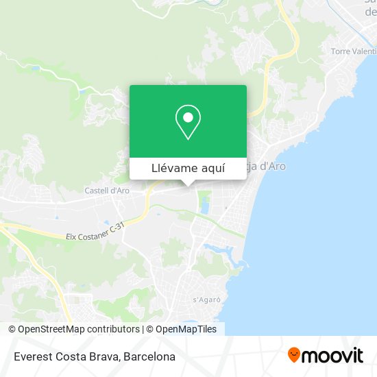 Mapa Everest Costa Brava