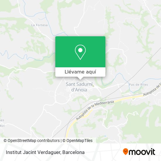Mapa Institut Jacint Verdaguer