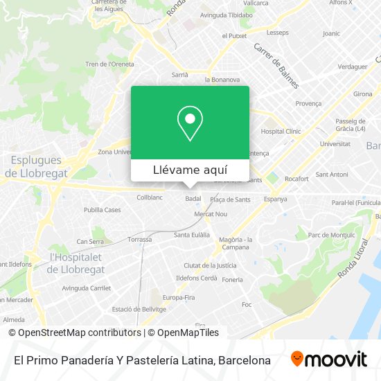 Mapa El Primo Panadería Y Pastelería Latina
