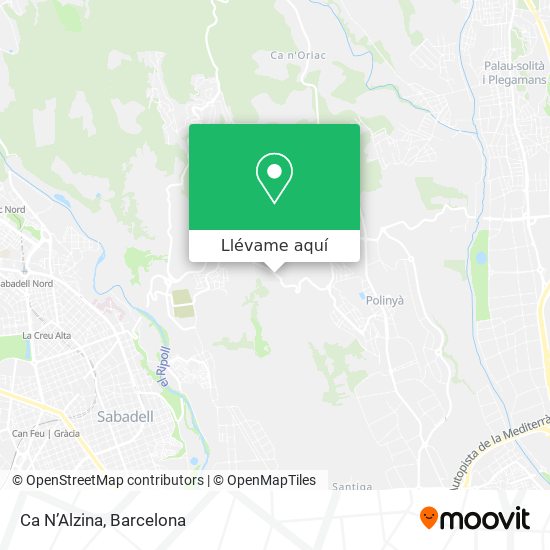 Mapa Ca N’Alzina