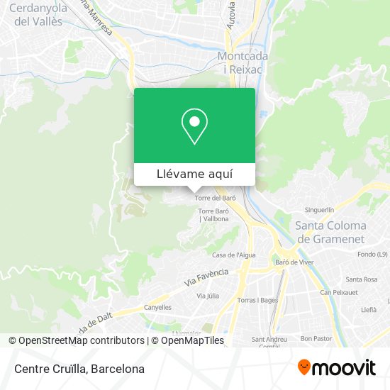 Mapa Centre Cruïlla