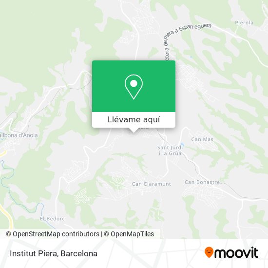 Mapa Institut Piera
