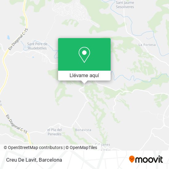 Mapa Creu De Lavit