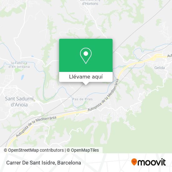 Mapa Carrer De Sant Isidre