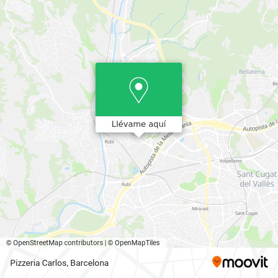 Mapa Pizzeria Carlos