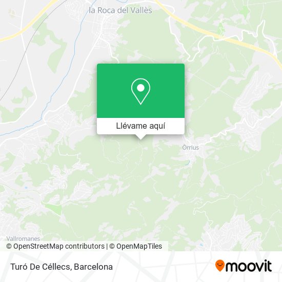 Mapa Turó De Céllecs