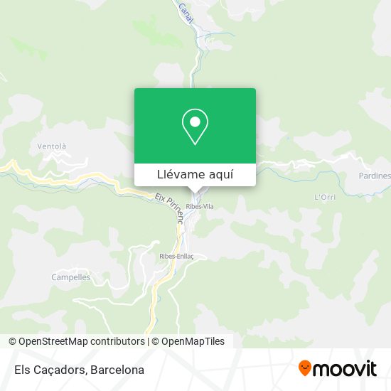 Mapa Els Caçadors
