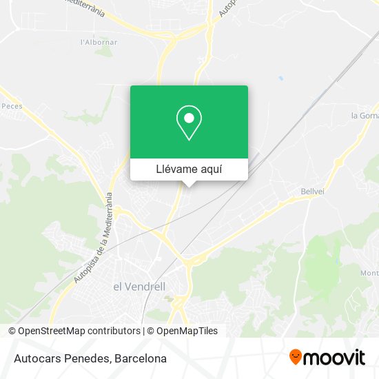 Mapa Autocars Penedes