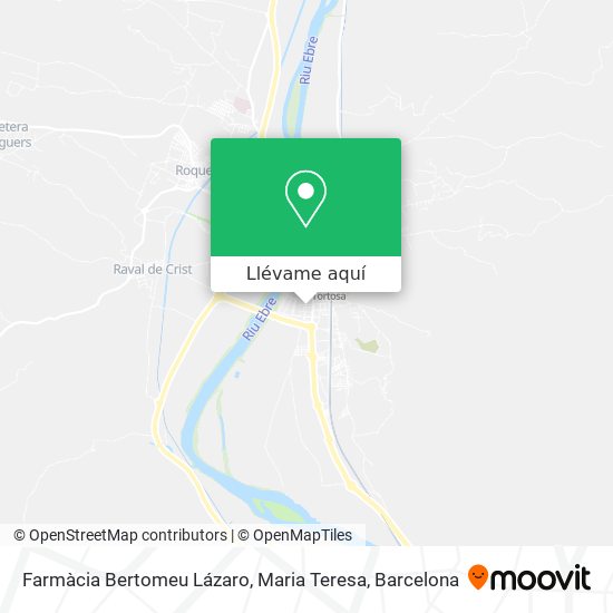 Mapa Farmàcia Bertomeu Lázaro, Maria Teresa