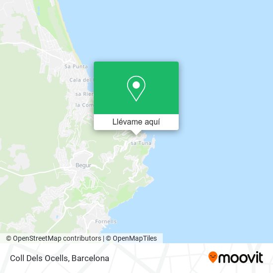 Mapa Coll Dels Ocells