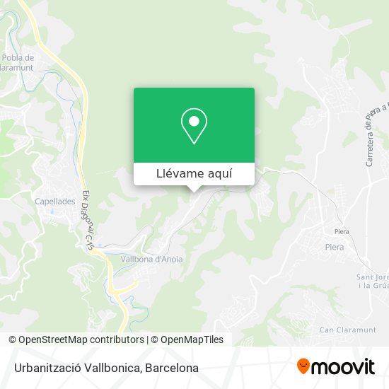 Mapa Urbanització Vallbonica
